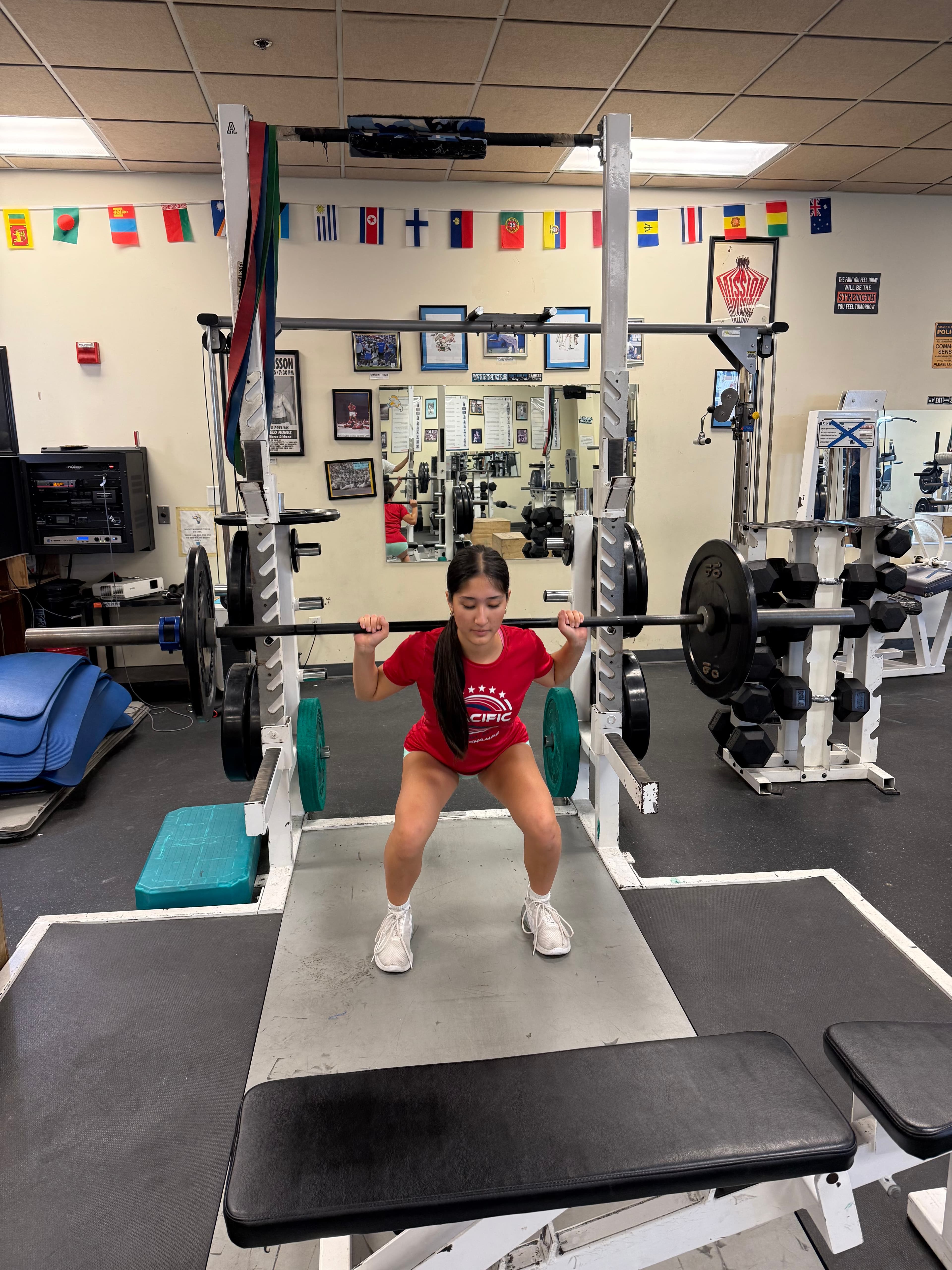 Girls Get Gains members training in the weight room, photo 1